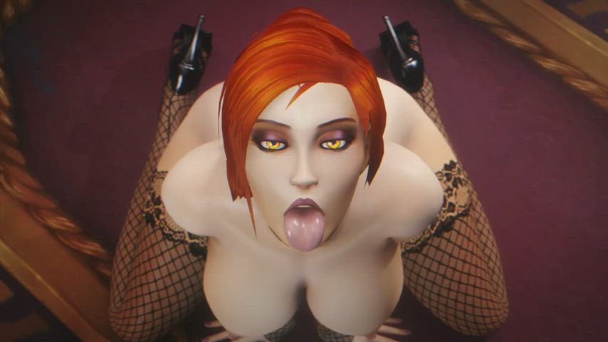 Animation Cum Cumshot Ejaculation Facial Fantasy High Heels Redhead Stockings clip