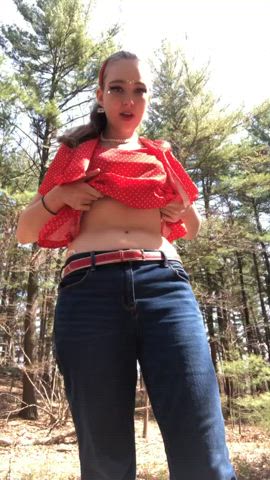 Flashing in the Woods 🌲✨