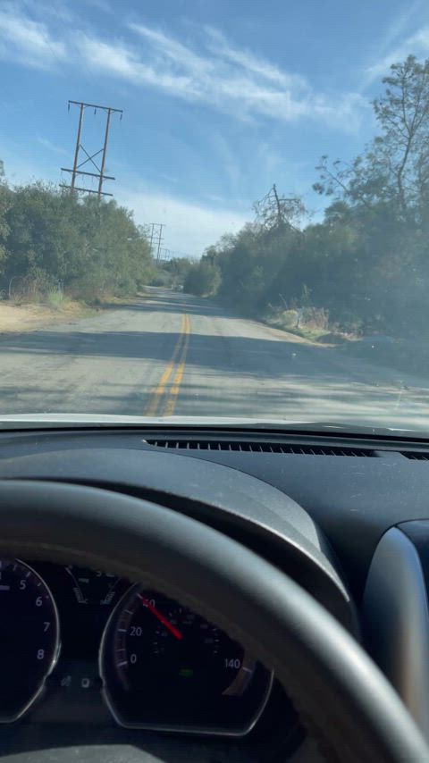 Nice relaxing drive down a country road.