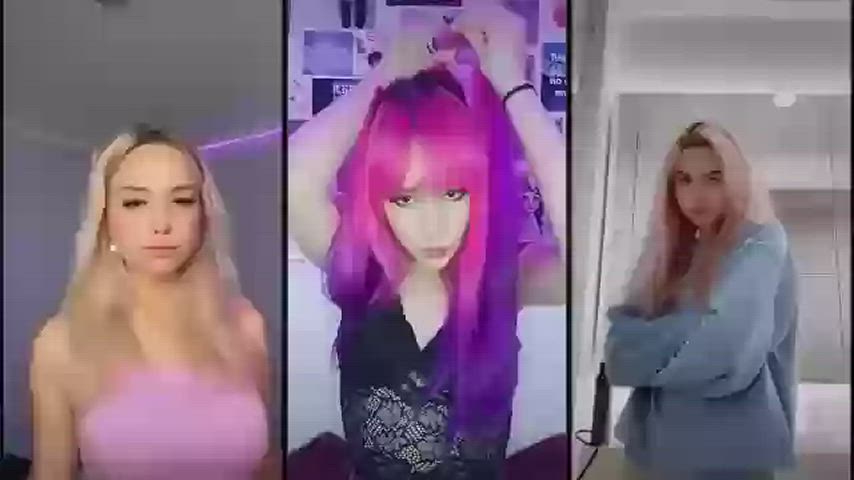 goth split screen porn tiktok clip