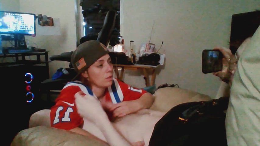 cumshot public stranger clip