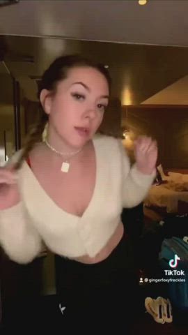 Big Nipples Big Tits Busty Clothed Dancing TikTok clip