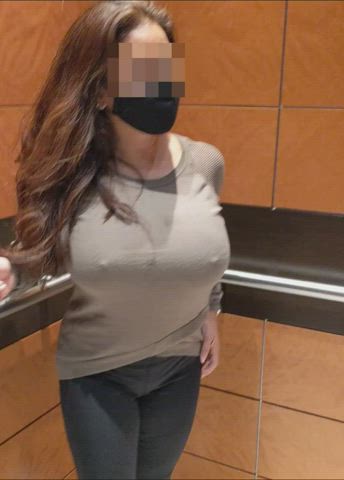 Asian Big Tits Boobs Flashing Indian Latina MILF OnlyFans Public clip