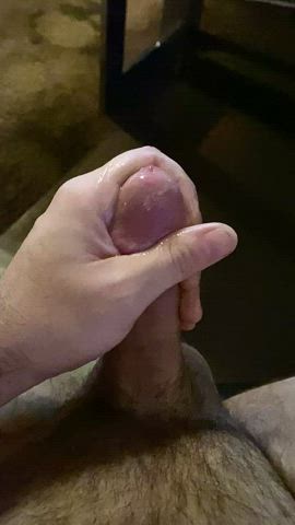 Recording myself edging for online JO bud, lost the battle knowing he’d be cumming