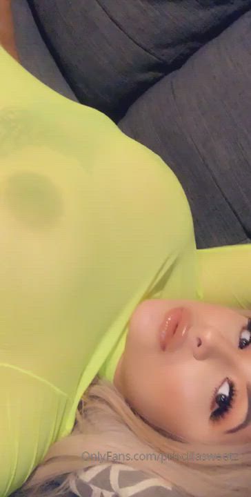 Blonde Body Fake Tits clip