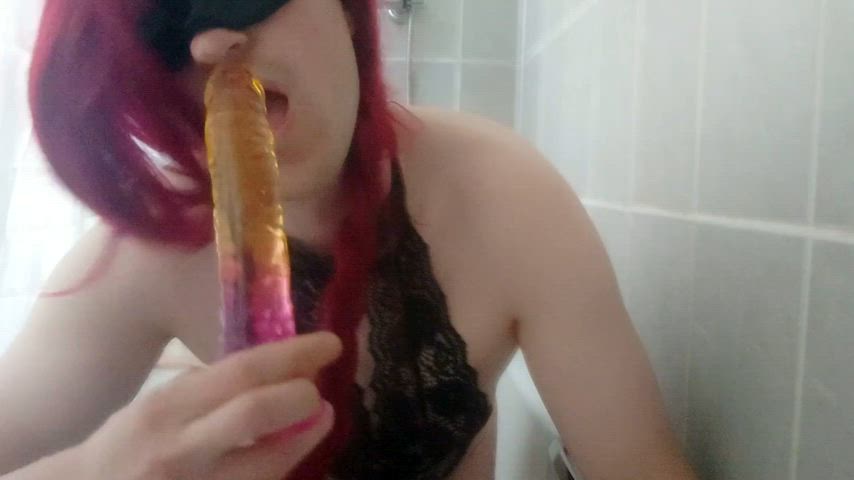 anal ass asshole deepthroat dildo sissy sissy slut solo clip