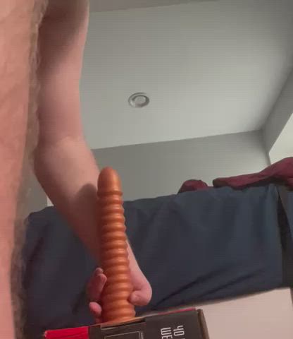 Trying out my new 11.5” dildo
