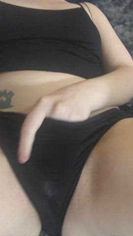 amateur fingering masturbating pov panties tattoo underwear vertical clip