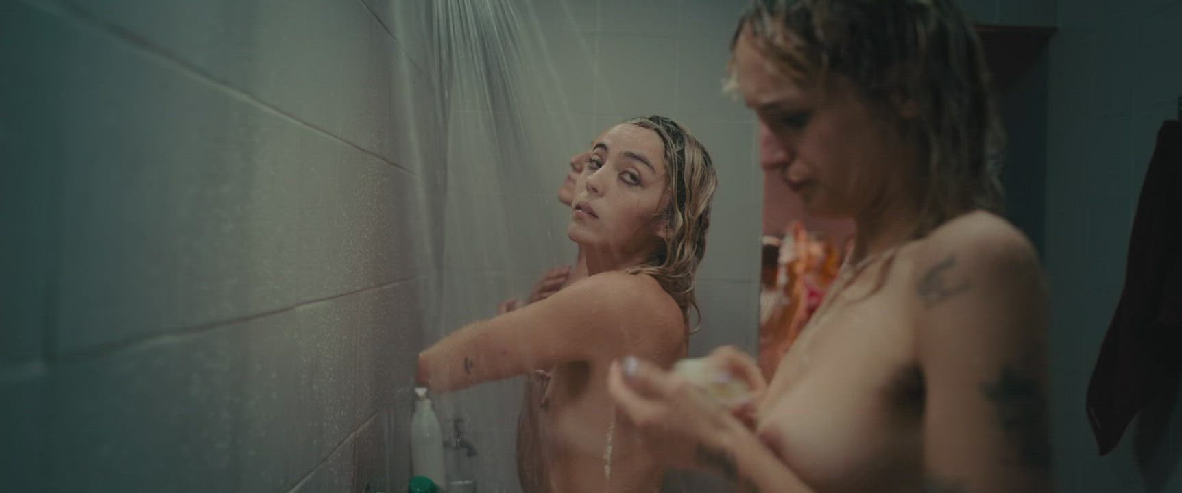 Locker Room Nipple Piercing Shower clip