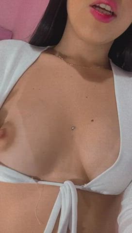 Body Latina Lingerie Natural Tits Nipples Piercing clip