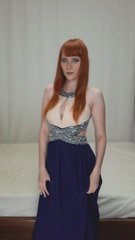 Boobs Natural Tits Pussy Redhead Shaved Pussy Striptease Teen TikTok Undressing clip
