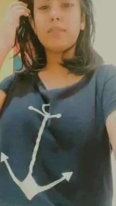 2 HD Video Of Cute Busty Mumbai Babe In horny mood Teasing/Giving Her BF Some Material