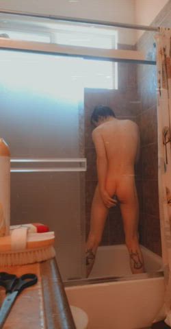 amateur anal boi ftm shower solo trans clip