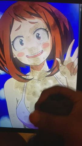 4th Cumshot on Ochako Uraraka