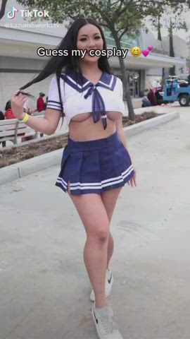 Asian Cosplay Schoolgirl clip