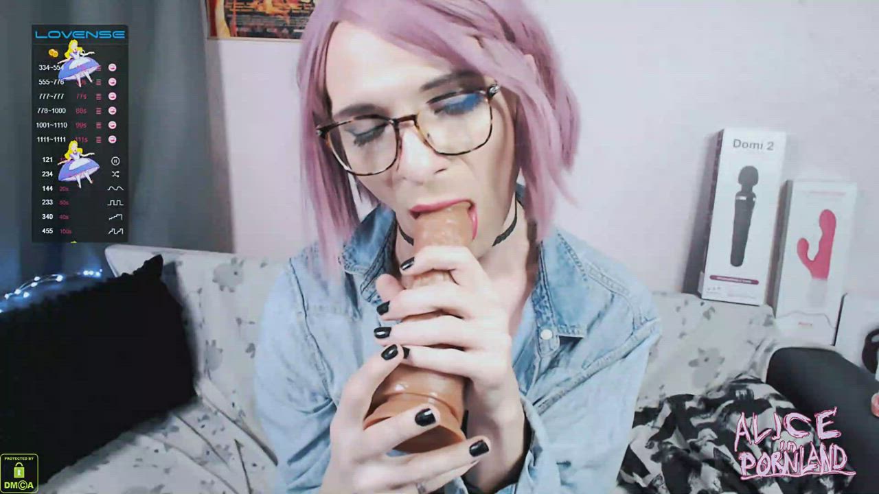 Blowjob Dildo Trans clip