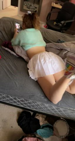 18 Years Old Cute OnlyFans Spanking Teen r/DDlg clip