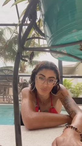 australian bikini glasses perky petite pool turkish clip