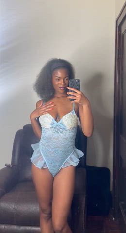 19 years old amateur ebony lingerie onlyfans solo clip