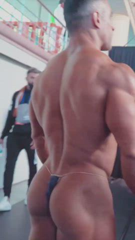 bodybuilder exposed gay public thong clip