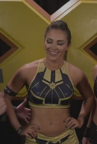 abs cute pretty smile wrestling clip
