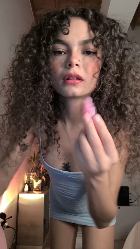 curly hair curvy erotica petite tiktok clip