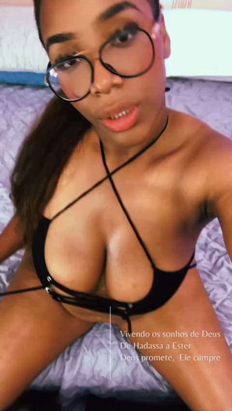 bbw big tits curvy ebony latina natural tits pov public thick clip