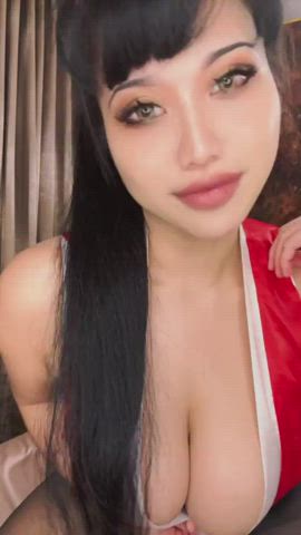 ahegao asian big tits cosplay teen tiktok tits clip