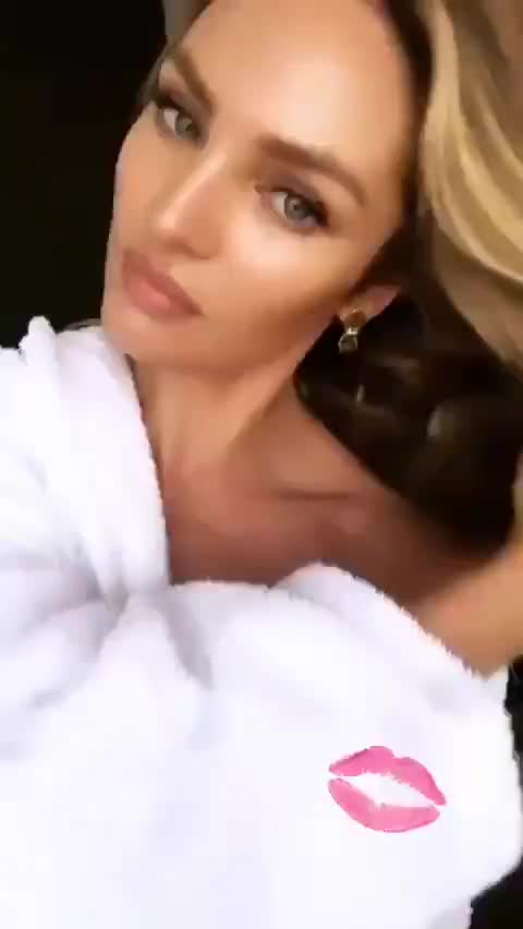 Candice Swanepoel here looks like a horny MILF sending out direct messages like that