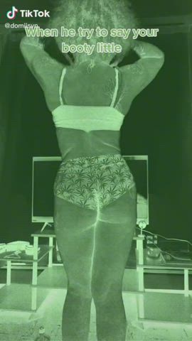 Ass Bending Over Shaking Shorts Tease TikTok Twerking clip