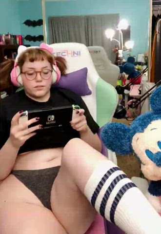 Gamer Girl Pigtails Underwear r/DDlg clip