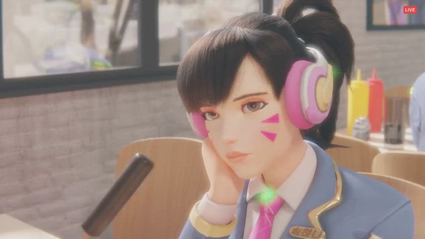 Overwatch D.va Gets A Special "Treat" In Class Hentai 3D