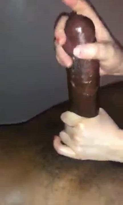 Making his BBC cum