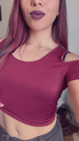 boobs latina lingerie lipstick redhead clip