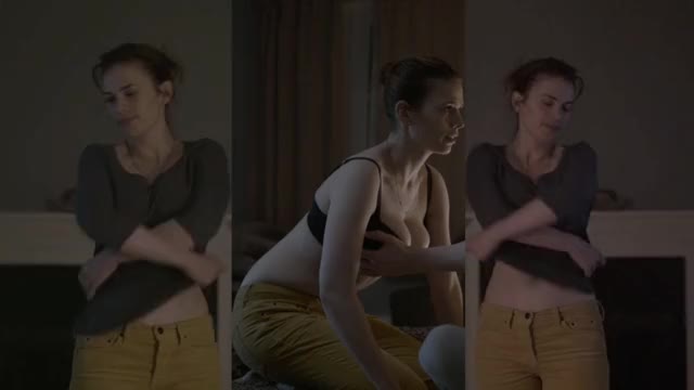 Hayley Atwell - Black Mirror (2013, S2E1) - split-screen, mini-loop - taking off