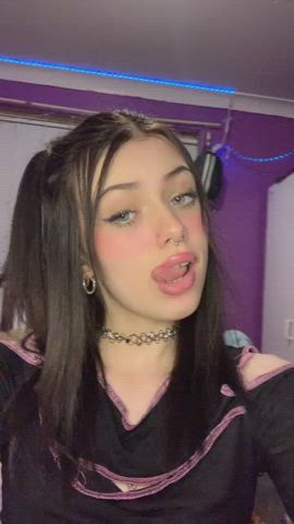 ahegao alt babe barely legal brunette daddy sfw teen tiktok clip