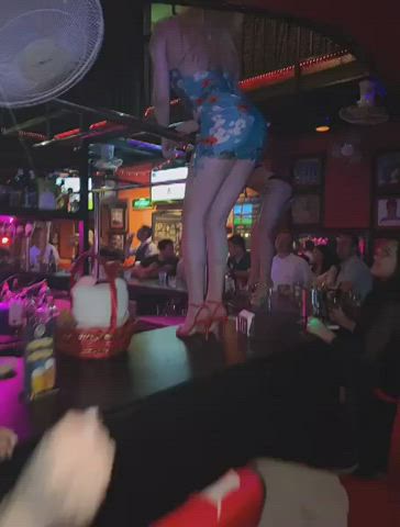 Asian Blonde Chinese Dancing Heels High Heels Legs T-Girl Trans clip