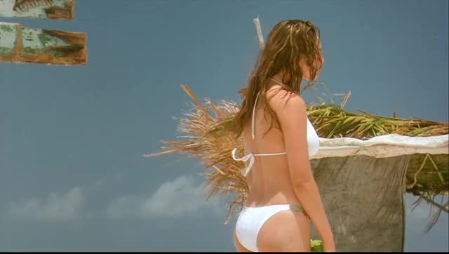 Kelly Brook in a bikini in Survival Island