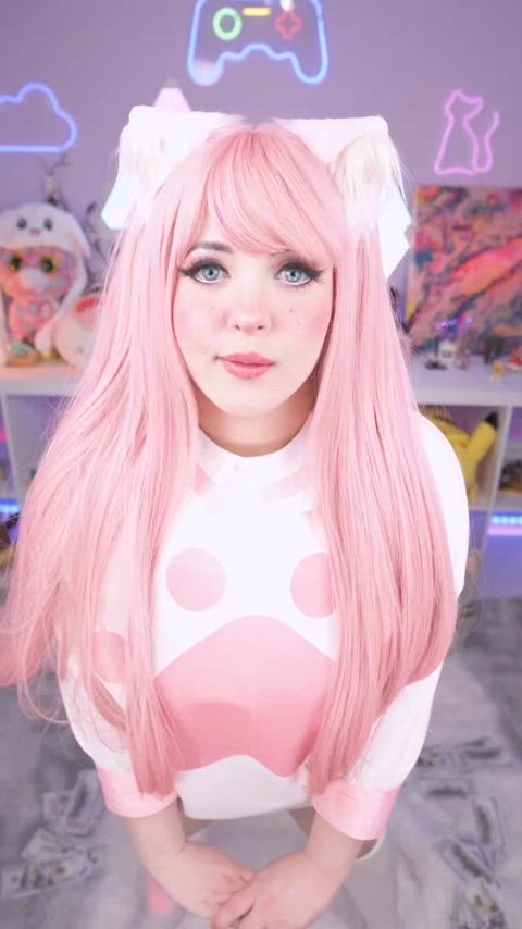 catgirl cute dancing gamer girl innocent kawaii girl onlyfans submissive pink hair