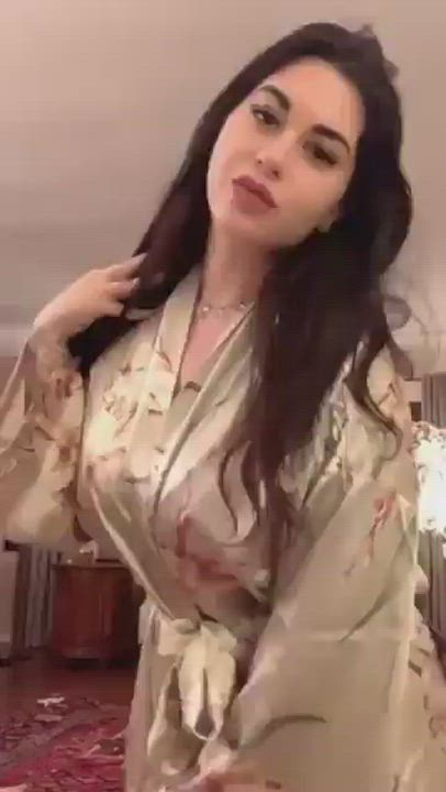 Big Tits Clothed Naked Robe clip