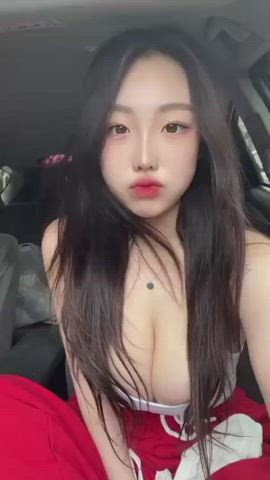 asian cute korean model clip