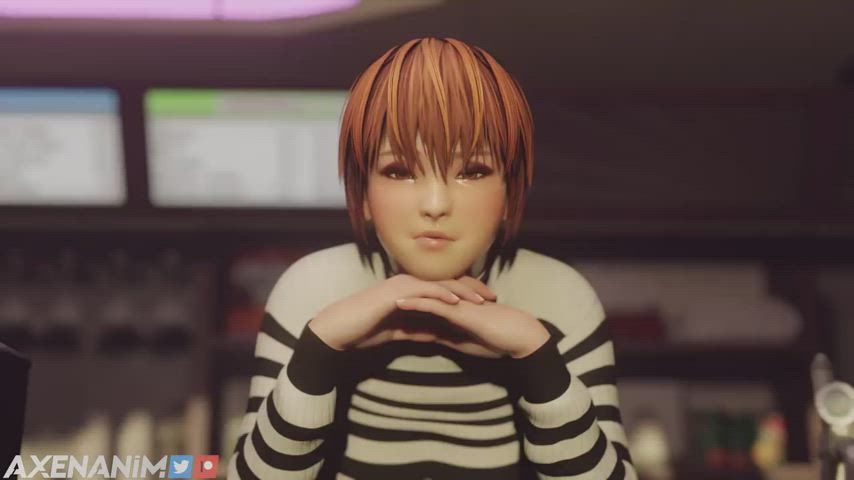 Kasumi first day at a new job (Axen) [Dead or Alive]