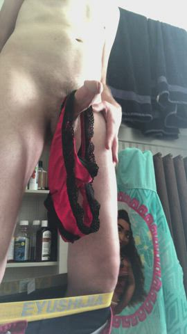 I want your panties off and wrapped around my cock. Along with your lips. Now. [45]