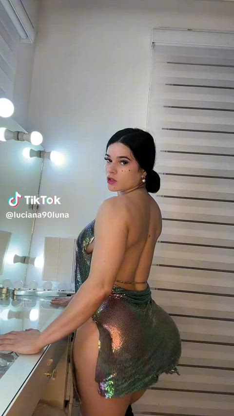 ass shaking big ass dress latina tiktok clip