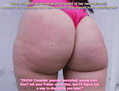 bubble butt caption jiggling milf mom pawg spanking taboo clip