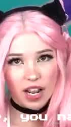 Ahegao Belle Delphine Tongue Fetish clip