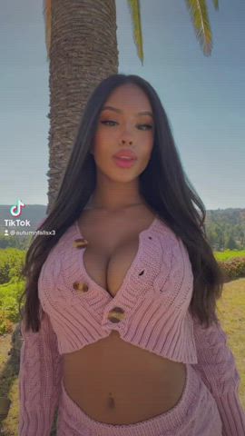 autumn falls big tits cleavage pretty tiktok clip