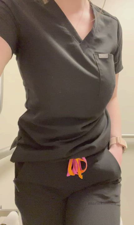 A little reveal of what’s under my scrubs ;) [oc]