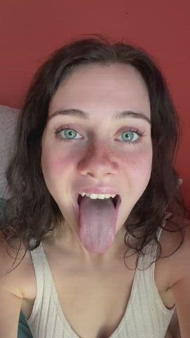 ahegao pov tongue fetish clip