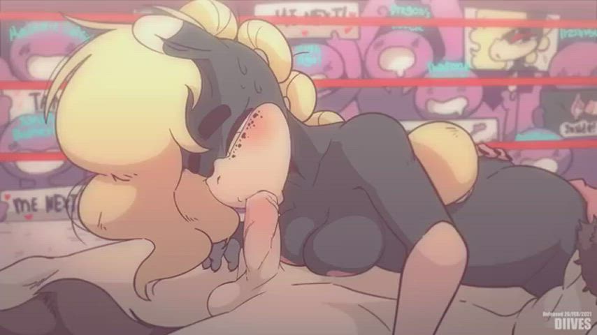 Animation Anime Blowjob Cartoon Cum Cum In Mouth Hentai Monster Girl clip